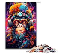 Puzzle per adulti da 1000 pezzi Robot Monkey di Splatters Tanti puzzle colorati spessi per bambini Puzzle in legno giocattolo educativo intellettuale decomprimente 75x50 cm
