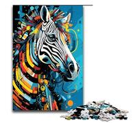 Puzzle per adulti da 1000 pezzi Robot Zebra di Splatters Un sacco di puzzle spessi e colorati a forma di nuvola regalo di compleanno per adolescenti dai 14 anni in su 1000 pezzi