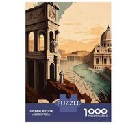 Puzzle Per Adulti Da 1000 Pezzi Roma Travel Puzzle Per Adulti Gioco Pratico Sfida Difficile Aiuta Ad Allenare Il Cervello 38x26cm/1000pcs