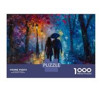 Puzzle Per Adulti Da 1000 Pezzi Romantic Rainy Night Walk Puzzle Per Adulti Giochi Rilassanti Vacanza A Casa Passatempo Regali Unici Per Compleanno E Natale 52x38cm/1000pcs