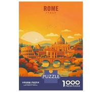 Puzzle Per Adulti Da 1000 Pezzi Rome Cityscape with Colosseum And St. Peters Basilica Puzzle Per Adulti Gioco Per Famiglie Taglio Di Precisione Regali Unici Per Compleanno E Natale 52x38cm/1000pcs