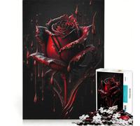 Puzzle per adulti da 1000 pezzi, Rosa di Sangue, Gioco Impossibile, Divertimento a Casa, Regalo di Natale e Compleanno 50x75cm