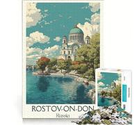 Puzzle per adulti da 1000 pezzi, Rostov sul Don, Russia, gioco pratico, attività divertenti da fare in casa, regalo per donne 38x52cm