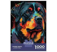 Puzzle Per Adulti Da 1000 Pezzi Rottweiler Style 1 Puzzle Antistress Un'opera D'arte Regali Unici Per Compleanno E Natale 70x50cm/1000pcs