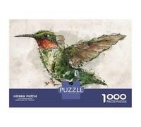 Puzzle Per Adulti Da 1000 Pezzi Ruby Throated Hummingbird Puzzle Per Adulti Gioco Pratico Sfida Difficile Aiuta Ad Allenare Il Cervello 52x38cm/1000pcs