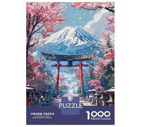 Puzzle Per Adulti Da 1000 Pezzi Sacred Sakura Path to Fuji Puzzle Per Adulti Gioco Pratico Difficile Difficile Regali Unici Per Compleanno E Natale 52x38cm/1000pcs