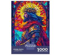 Puzzle Per Adulti Da 1000 Pezzi Sacred Stained Glass Puzzle Giochi Rilassanti Sfida Difficile Regali Unici Per Compleanno E Natale 52x38cm/1000pcs