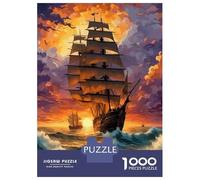 Puzzle Per Adulti Da 1000 Pezzi Sailing at Sundown Puzzle Per Adulti Giochi Per Famiglie Vacanza A Casa Passatempo Gioco Stimolante Regali 70x50cm/1000pcs