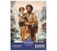 Puzzle Per Adulti Da 1000 Pezzi Saint Christopher Puzzle Per Adulti Gioco Rompicapo Analisi E Logica Attività Divertenti Da Fare A Casa, 52x38cm/1000pcs