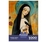 Puzzle Per Adulti Da 1000 Pezzi Saint Clare of Assisi Puzzle Per Adulti Giochi Divertenti Sfida Difficile Divertimento A Casa Attività, 38x26cm/1000pcs