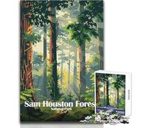 Puzzle per adulti da 1000 pezzi Sam Houston Forest National Park Gioco di sfida unico Attività per famiglie Idee regalo Dimensioni 38x52cm