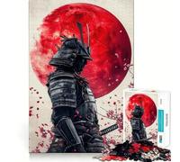 Puzzle per adulti da 1000 pezzi "Samurai della Luna di Sangue",opera d'arte finemente intagliata,gioco di concentrazione mentale,gioco per momenti di tranquillità,attività per compleanno 38x52cm
