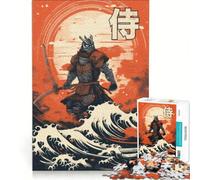 Puzzle per adulti da 1000 pezzi "Samurai delle onde del mare" gioco educativo decorazione per la casa ideale come regalo 38x52cm