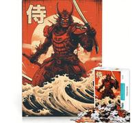 Puzzle per adulti da 1000 pezzi "Samurai delle onde del mare" gioco educativo rilassante e stimolante ideale come regalo di compleanno o per occasioni speciali 50x75cm