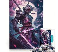Puzzle per adulti da 1000 pezzi, Samurai giapponesi tra i ciliegi in fiore, gioco educativo, gara di velocità manuale, regalo di compleanno, regalo 38x26cm