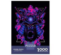 Puzzle Per Adulti Da 1000 Pezzi Samurai Gorilla T-Shirt Design Puzzle Per Adulti Gioco Rompicapo Antistress Ideale Come Regalo 70x50cm/1000pcs