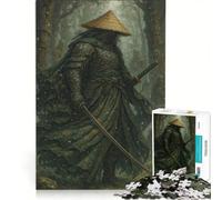 Puzzle per adulti da 1000 pezzi: Samurai nella foresta innevata gioco rompicapo per divertimento in famiglia lista dei desideri con Babbo Natale 50x75cm