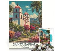Puzzle per adulti da 1000 pezzi Santa Barbara, CA | 38x26cm Decorazione da parete gioco rilassante e stimolante per la mente ideale come regalo.