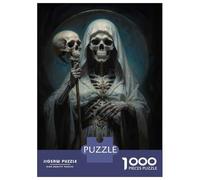 Puzzle Per Adulti Da 1000 Pezzi Santa Muerte in White Robe Puzzle Per Adulti Giochi Rilassanti Difficili Ottimo Regalo Per I Giocatori 70x50cm/1000pcs