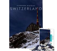 Puzzle per adulti da 1000 pezzi Santis Appenzell Alps Brain Intelligence Challenge Giocattolo avvincente Gioco pratico Difficile Regalo di compleanno (dimensioni 38x26cm)