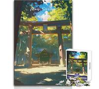 Puzzle per adulti da 1000 pezzi, Santuario Meiji, Serenità, Giochi rilassanti, Vacanza a casa, Uccidi il tempo, Regali di Babbo Natale segreto, Dimensioni 38x52cm