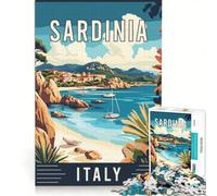 Puzzle per adulti da 1000 pezzi, Sardegna, Italia Adatto a coppie, giochi rilassanti, regali per donne e uomini 50x75cm