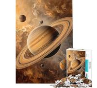 Puzzle per adulti da 1000 pezzi "Saturno nella deriva cosmica" per compleanno e Natale Gioco di precisione con taglio manuale adatto a partire dai 14 anni (38x52cm)
