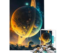 Puzzle per adulti da 1000 pezzi SATURNO Puzzle per adulti Gioco rilassante Decorazione da parete compleanno e Natale (Dimensioni 50x75cm)