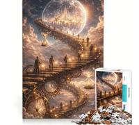 Puzzle per adulti da 1000 pezzi "Scala oltre il tempo" giocattolo educativo difficile e stimolante per rafforzare l'amore tra le coppie 50x75cm