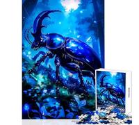 Puzzle per adulti da 1000 pezzi scarabeo nella foresta mistica giocattoli fai da te ottimo regalo per giochi rilassanti lista dei desideri con Babbo Natale dimensioni 38x26cm