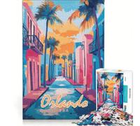 Puzzle per adulti da 1000 pezzi scena di strada di Orlando gioco educativo taglio di precisione collezione d'artista belle arti 38x52cm