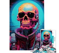 Puzzle per adulti da 1000 pezzi Scheletro Astronauta No Difficile da completare Gioco manuale Adatto a persone dai 14 anni in su (38x52cm)