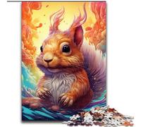 Puzzle per adulti da 1000 pezzi, scoiattolo colorato, puzzle da 1000 pezzi, regalo per la casa, gioco rompicapo (dimensioni 50x75cm)