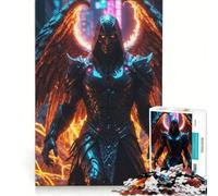Puzzle per adulti da 1000 pezzi "Scontro tra Paradiso e Inferi", gioco impossibile, migliora la memoria, con pezzi di forma casuale completamente ad incastro 38x26cm