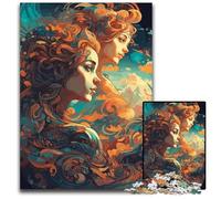 Puzzle per adulti da 1000 pezzi segno zodiacale Gemelli puzzle per adulti divertimento serale in famiglia opere d'arte decorative fai da te 1000 pezzi (75x50 cm)