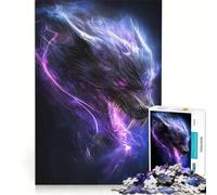 Puzzle per adulti da 1000 pezzi "Segugio infernale nella nebbia viola" gioco educativo decorazione per la casa per rafforzare l'amore tra le coppie 38x52cm
