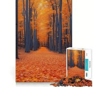 Puzzle per adulti da 1000 pezzi,sentiero nella foresta autunnale,taglio preciso,divertente,gioco di logica,relax,divertimento,regalo di compleanno,stimolante per la mente (38x26cm)