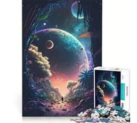 Puzzle per adulti da 1000 pezzi "Sentiero nella foresta cosmica", gioco per famiglie, rilassante e stimolante, idea regalo 50x75cm