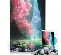 Puzzle per adulti da 1000 pezzi "Sentiero nella foresta mistica" gioco pratico impegnativo e stimolante ideale come regalo per tutta la famiglia 38x26cm