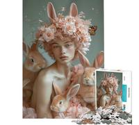 Puzzle per adulti da 1000 pezzi "Serenity in Bloom" gioco impossibile giocattolo educativo regalo di Babbo Natale segreto per divertimento in famiglia (dimensioni 38x52cm)