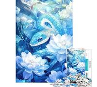 Puzzle per adulti da 1000 pezzi Serpente tra i fiori Un gioco avvincente per coltivare la pazienza ideale per tutta la famiglia perfetto come decorazione o come regalo divertente (dimensioni 38x52cm)