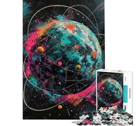 Puzzle per adulti da 1000 pezzi Sfera Cosmica Danza Giocattolo fai da te per adulti Un'opera d'arte compleanno e Natale (Dimensioni 50x75cm)