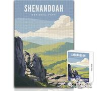 Puzzle per adulti da 1000 pezzi, Shenandoah National Park, divertimento in famiglia e serata di giochi, ma anche un regalo divertente e umoristico, dimensioni 50x75cm
