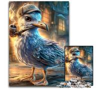 Puzzle per adulti da 1000 pezzi, Sherlock Holmes, Il gabbiano, puzzle in legno, regalo perfetto per l'arredamento della casa, divertimento in famiglia, età 14+, 50x75cm