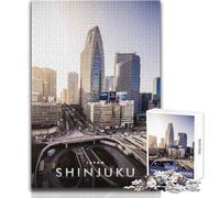 Puzzle per adulti da 1000 pezzi, Shinjuku, Tokyo, Giappone, bellissimo design, analisi del gioco e logica, regali di Babbo Natale segreto, dimensioni 50x75cm