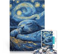 Puzzle per adulti da 1000 pezzi Sigillo della notte stellata Fatto di cartone Adatto a partire dai 14 anni Decorazione della casa Come regalo per tutta la famiglia e gli amici misurare:26x38cm