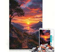Puzzle per adulti da 1000 pezzi "Silenzio Celeste", gioco rilassante, impegnativo da completare, lista dei desideri con Babbo Natale 38x26cm