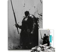 Puzzle per adulti da 1000 pezzi, Silhouette del Cavaliere Oscuro, Sfida difficile, Regali di compleanno per bambini dai 14 anni in su, 50x75cm