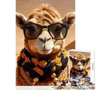 Puzzle per adulti da 1000 pezzi,simpatici e divertenti,a forma di cammello,giocattoli per la decorazione della casa,regalo per compleanni,gioco impossibile,migliora l'amore tra coppie,38x26cm