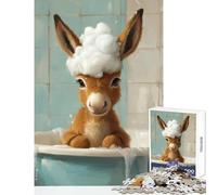 Puzzle per adulti da 1000 pezzi simpatici giocattoli antistress per l'ora del bagno ottimo regalo gioco rompicapo che decomprime l'intelligenza dimensioni 38x52cm